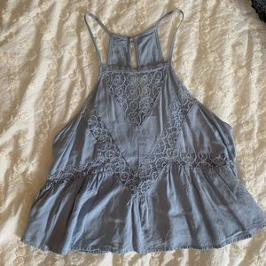 Pacsun Light Blue Flowy Tank